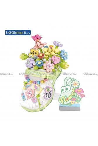 Đồ Chơi Lắp Ráp Mô Hình Giày Crocs Hoa (Flower Crocs Shoes) Hãng Loz